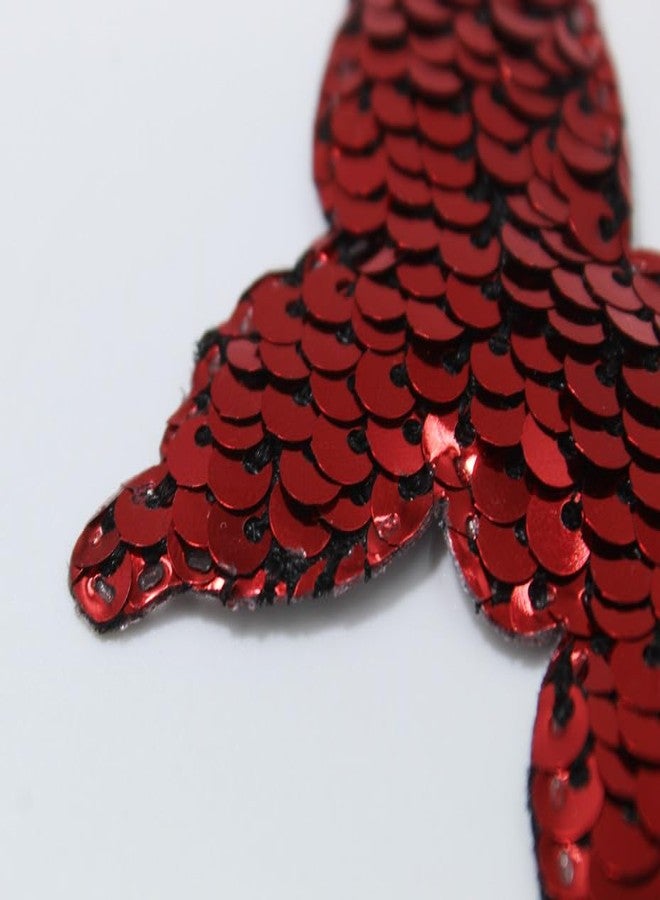 Artify | 20pcs Multicolor Sequin Butterfly | Fabric Butterfly Patches for Wedding Bridal Dress, Appliques, Sewing, Craft, DIY, Party Clothes, Hair Accessories - Image 2